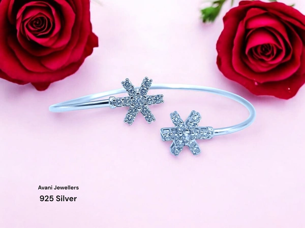 Silver Ladies Fancy Kade - 3.61, Adjustable