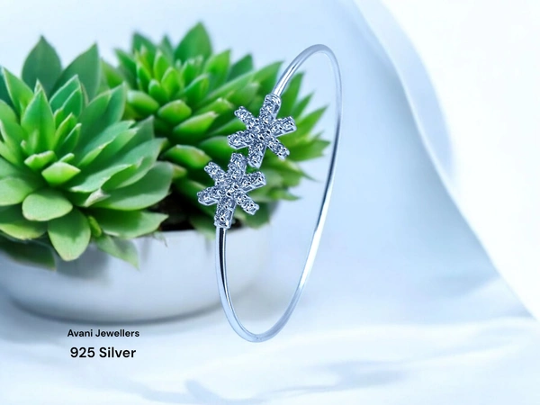 Silver Ladies Fancy Kade - 3.61, Adjustable
