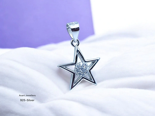 Silver Ladies Fancy Pendant - 1.2