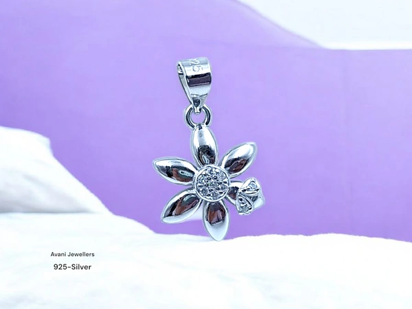 Silver Ladies Fancy Pendant - 1.38