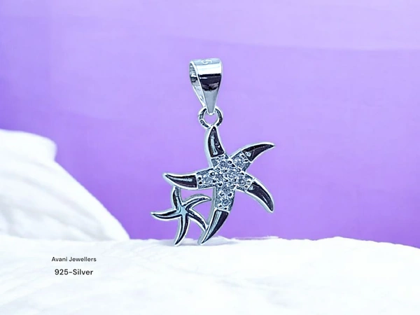 Silver Ladies Fancy Pendant - 1.4