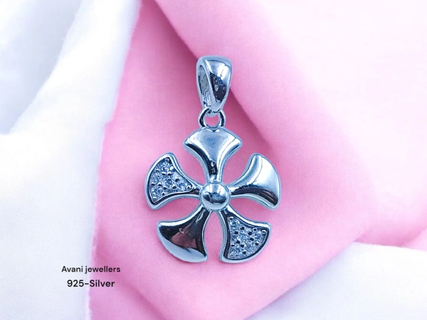 Silver Ladies Fancy Pendant - 1.2