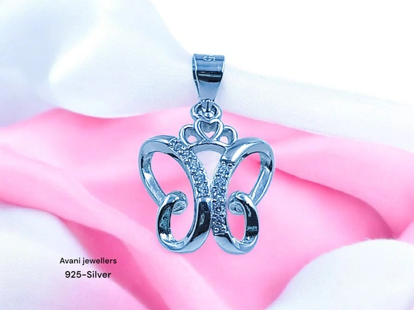 Silver Ladies Fancy Pendant - 1.4