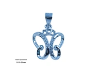 Silver Ladies Fancy Pendant - 1.4