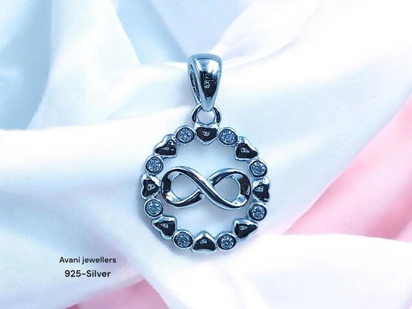 Silver Ladies Fancy Pendant - 1.25