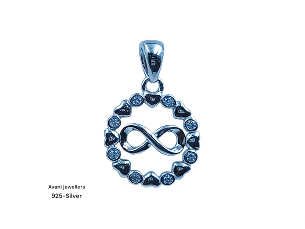 Silver Ladies Fancy Pendant - 1.25