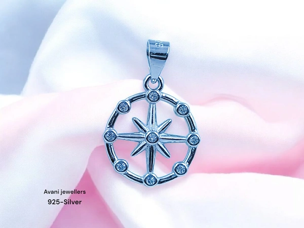 Silver Ladies Fancy Pendant - 1.2