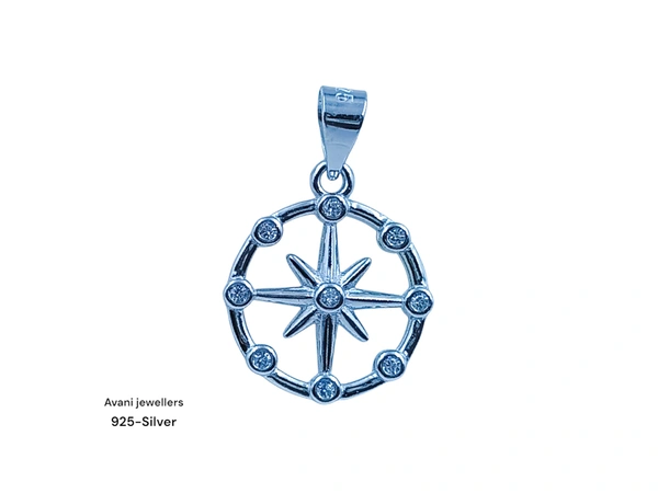 Silver Ladies Fancy Pendant - 1.2