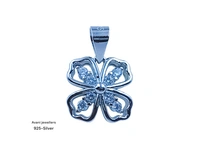 Silver Ladies Fancy Pendant - 1.34