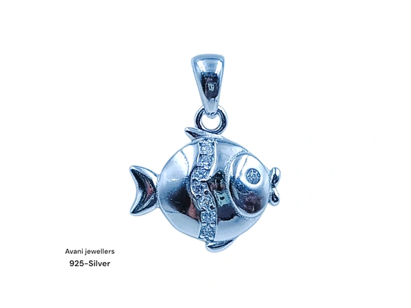Silver Ladies Fancy Pendant - 1.3