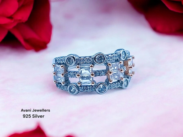 Silver Ladies Fancy Ring - 3.2, 9