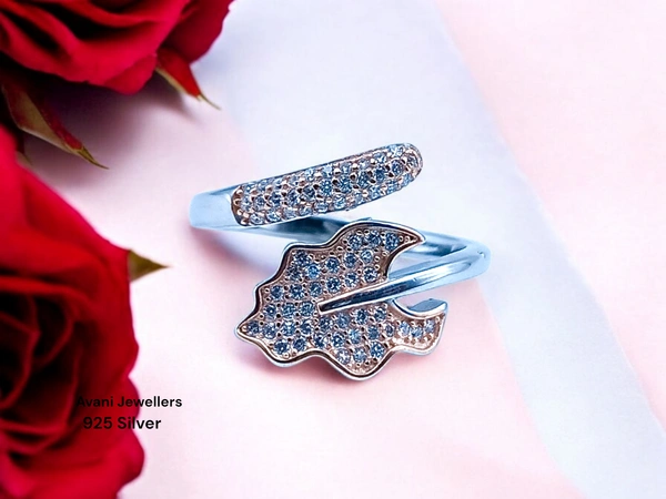 Silver Ladies Fancy Ring - 2.77, Adjustable