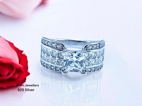 Silver Ladies Fancy Ring - 4.11, 10