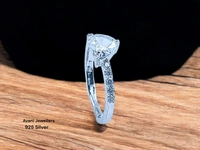 Silver Ladies Fancy Ring - 1.72, Adjustable