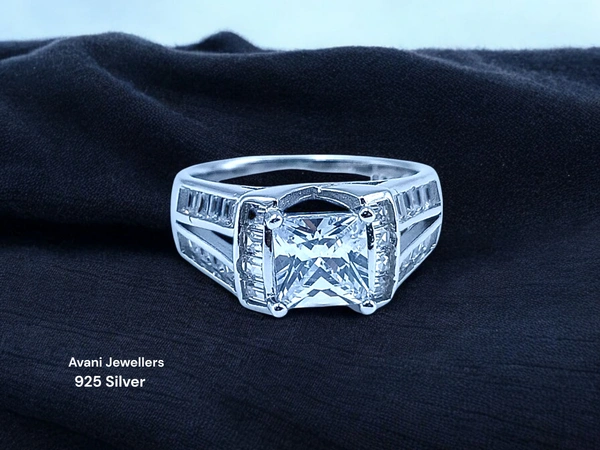 Silver Ladies Fancy Ring - 4, 11