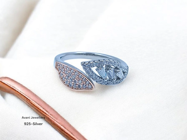 Silver Ladies Fancy Ring - 3.15, ADJUSTABLE