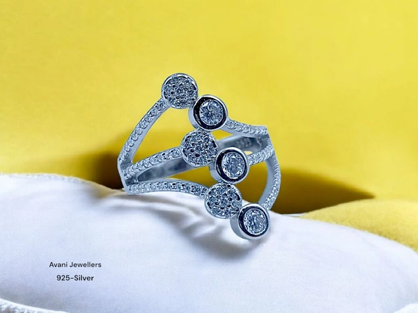 Silver Ladies Fancy Ring - 4.19, 12