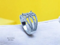 Silver Ladies Fancy Ring - 3.88, 12