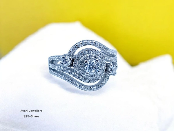 Silver Ladies Fancy Ring - 4.18, 10