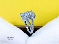 Silver Ladies Fancy Ring - 2.88, 12.5