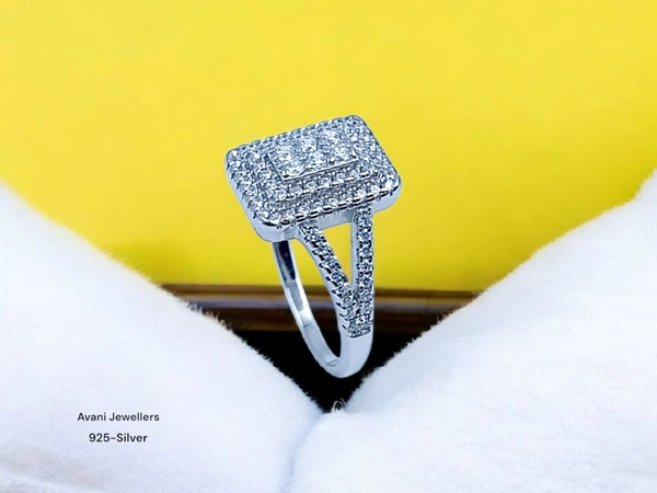 Silver Ladies Fancy Ring - 2.88, 12.5