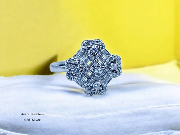 Silver Ladies Fancy Ring - 4.21, 18