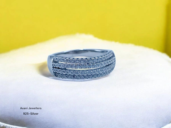 Silver Ladies Fancy Ring - 4.36, 19
