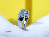 Silver Ladies Fancy Ring - 4.36, 19