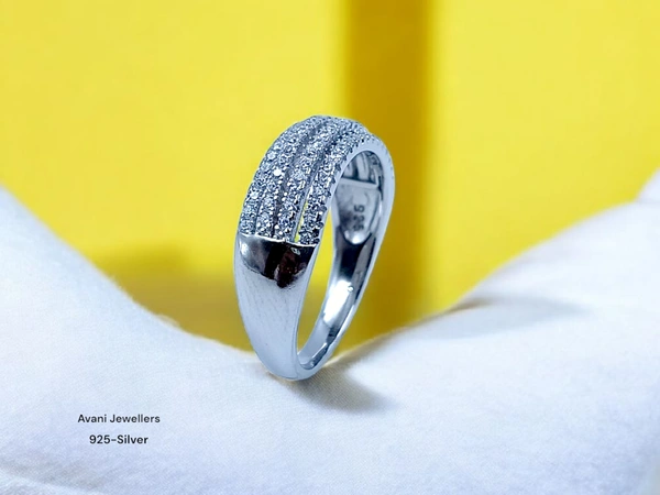 Silver Ladies Fancy Ring - 4.36, 19