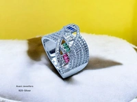 Silver Ladies Fancy Ring - 6.91, 14