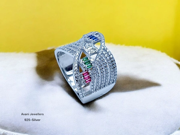 Silver Ladies Fancy Ring - 6.91, 14