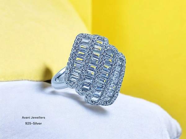 Silver Ladies Fancy Ring - 4.24, 12