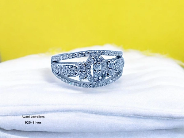 Silver Ladies Fancy Ring - 4.03, 12