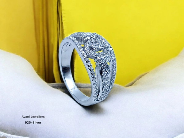 Silver Ladies Fancy Ring - 4.03, 12