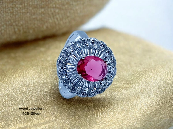 Silver Ladies Fancy Ring - 4.4, 12