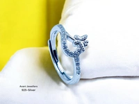 Silver Ladies Fancy Ring - 1.9, Adjustable