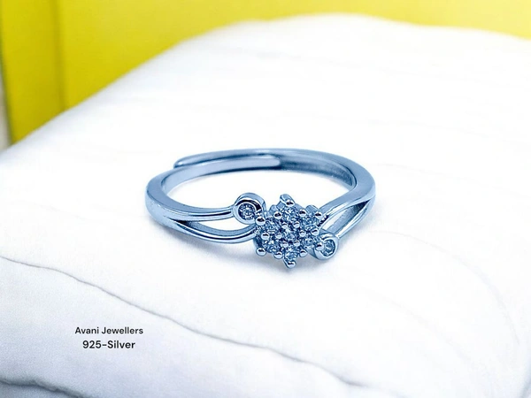 Silver Ladies Fancy Ring - 1.95, Adjustable