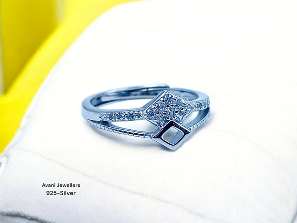 Silver Ladies Fancy Ring - 1.97, Adjustable