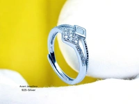 Silver Ladies Fancy Ring - 1.97, Adjustable
