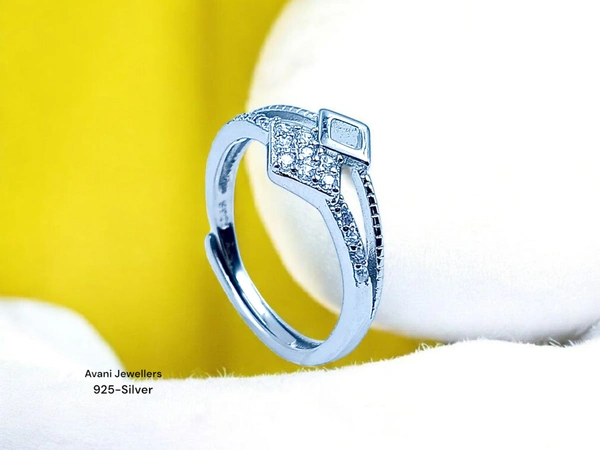 Silver Ladies Fancy Ring - 1.97, Adjustable