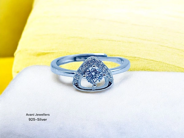 Silver Ladies Fancy Ring - 1.98, Adjustable