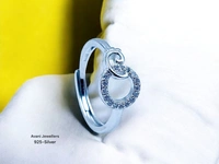 Silver Ladies Fancy Ring - 1.95, Adjustable