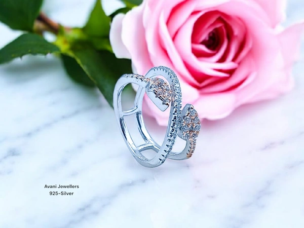 Silver Ladies Fancy Ring - 2.88, 10