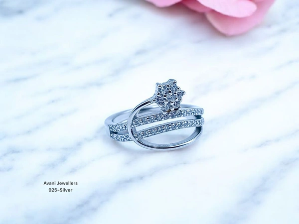 Silver Ladies Fancy Ring - 3.18, 14