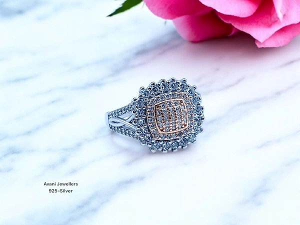 Silver Ladies Fancy Ring - 4.5, 14