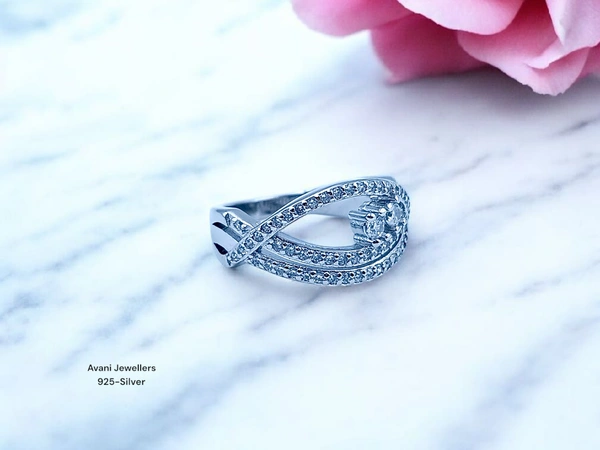 Silver Ladies Fancy Ring - 3.55, 10