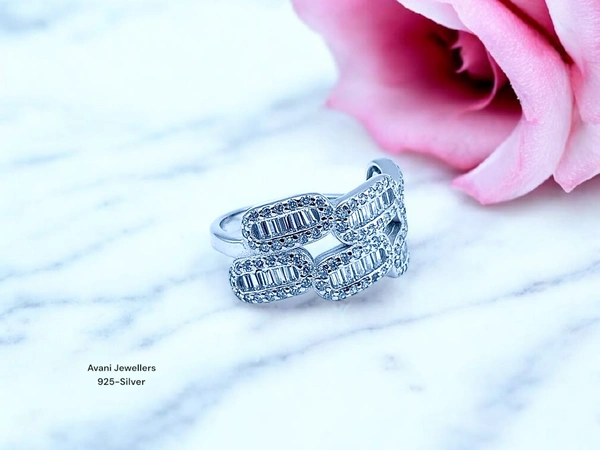 Silver Ladies Fancy Ring - 3.41, 12