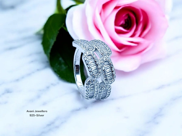 Silver Ladies Fancy Ring - 3.41, 12