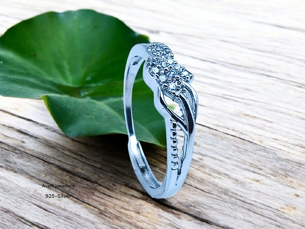 Silver Ladies Fancy Ring - 1.64, Adjustable, 0