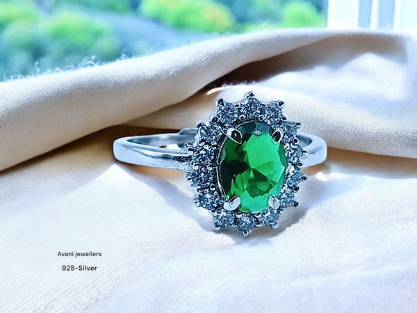 Silver Ladies Fancy Ring - 2.59, Adjustable